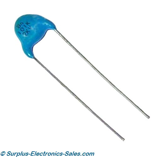 100pF 2KV Ceramic Capacitor Pkg/5